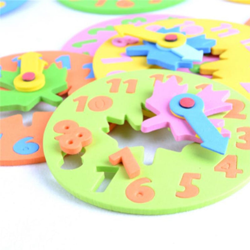 EVA Uhr Puzzle Blöcke für das Zeitlernen (Geschenkset)