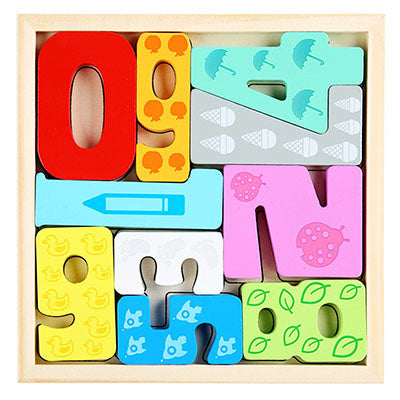3D Cartoon Tier Holzpuzzle für frühkindliches Lernen