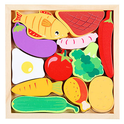 3D Cartoon Tier Holzpuzzle für frühkindliches Lernen