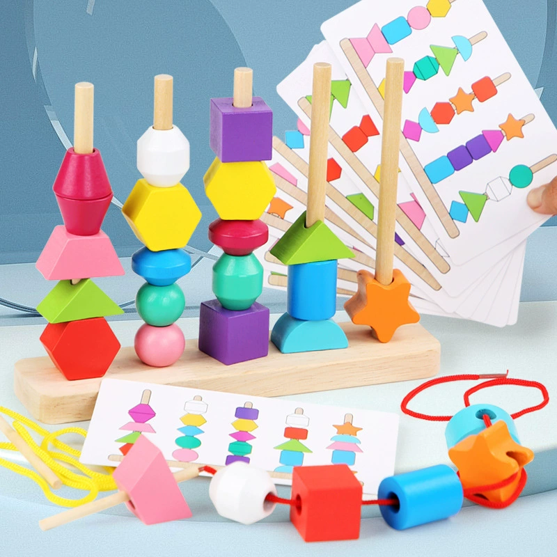 Fördere Feinmotorik und Kreativität deines Kindes mit dem Montessori Shape Mastery Playset von Edutoy® – hochwertiges Holzspielzeug für Kinder von 3 bis 6 Jahren.